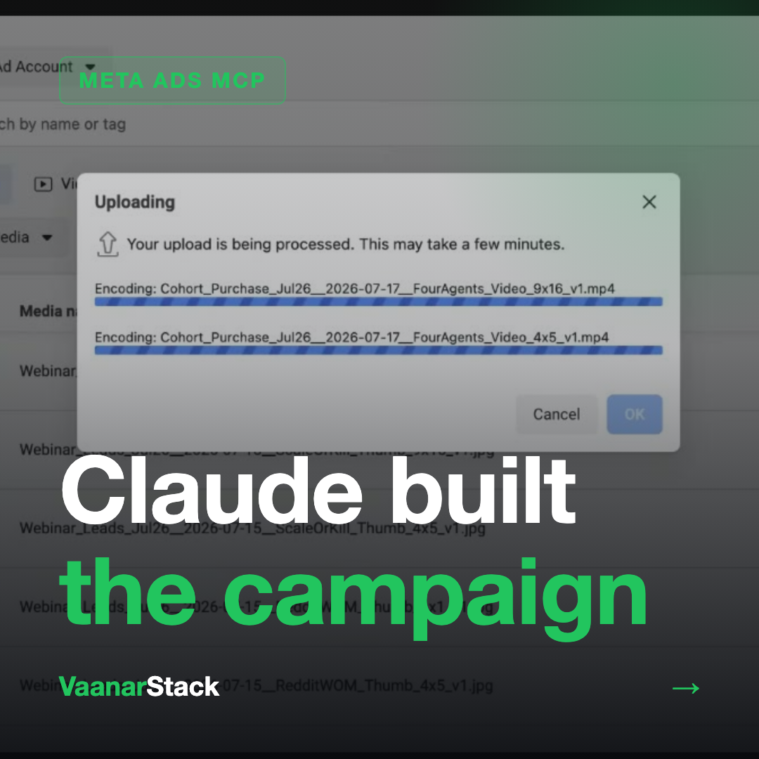 Claude built the campaign — VaanarStack